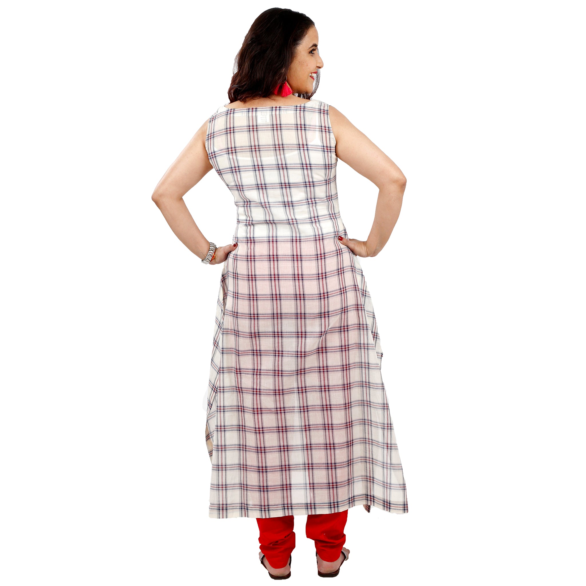 New madras check kurti wholesale in india - textiledeal.in